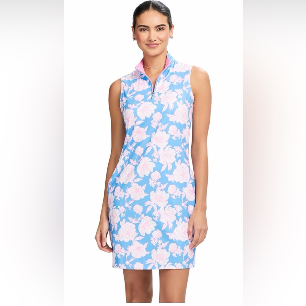 Izod Blue and Pink Floral Women’s Tennis Dress size Large - Picture 7 of 7